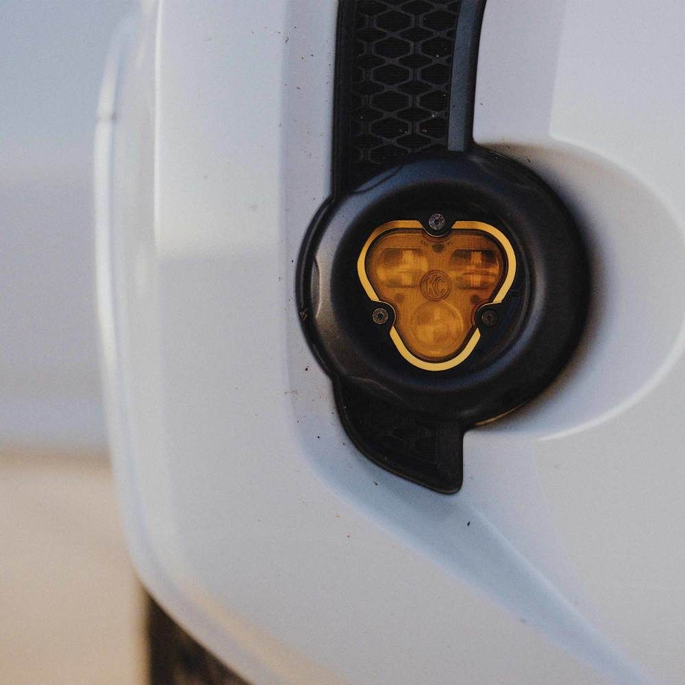 KC HiLites FLEX ERA 3 Dual Mode SAE Fog LED Light Pods | 2-Light Master Kit - Toyota Tacoma/4Runner/Tundra