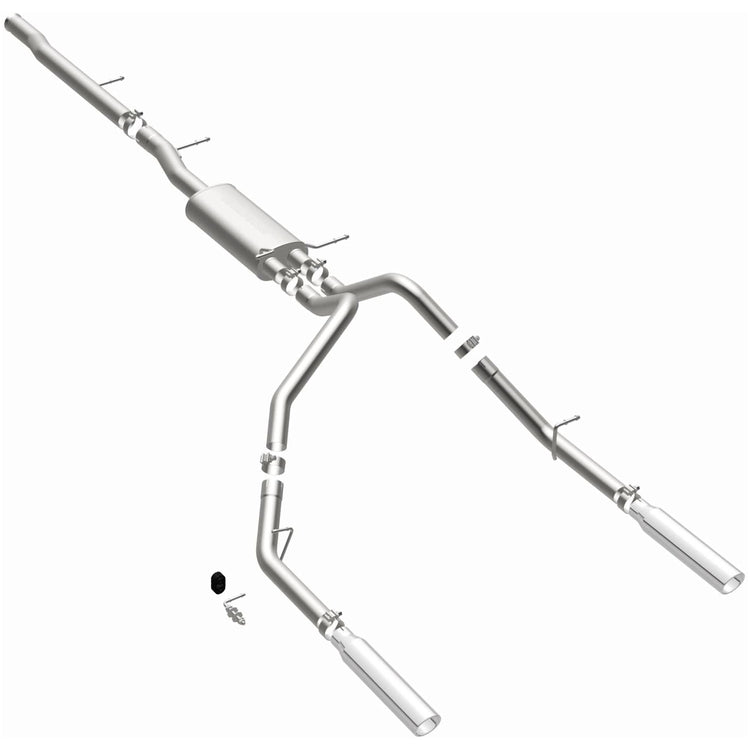 MagnaFlow Street Series Cat-Back Performance Exhaust System 15565 Front View