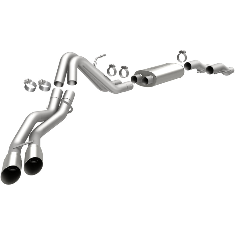 MagnaFlow 2011-2014 Ford F-150 Street Series Cat-Back Performance Exhaust System Front View