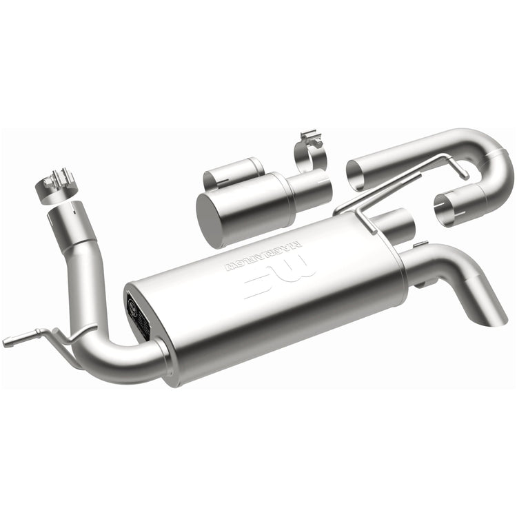 MagnaFlow Overland Series Axle-Back Performance Exhaust System 19668 Front View