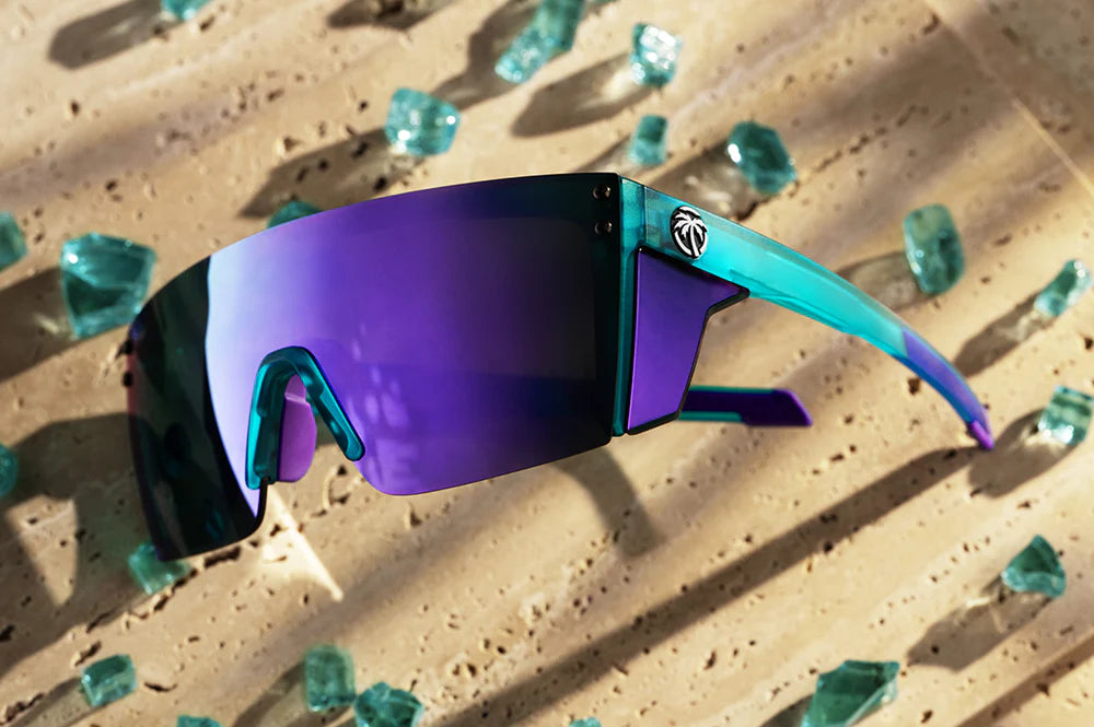 Performance Lazer Face Sunglasses: Aqua Frost Z87+ Front View