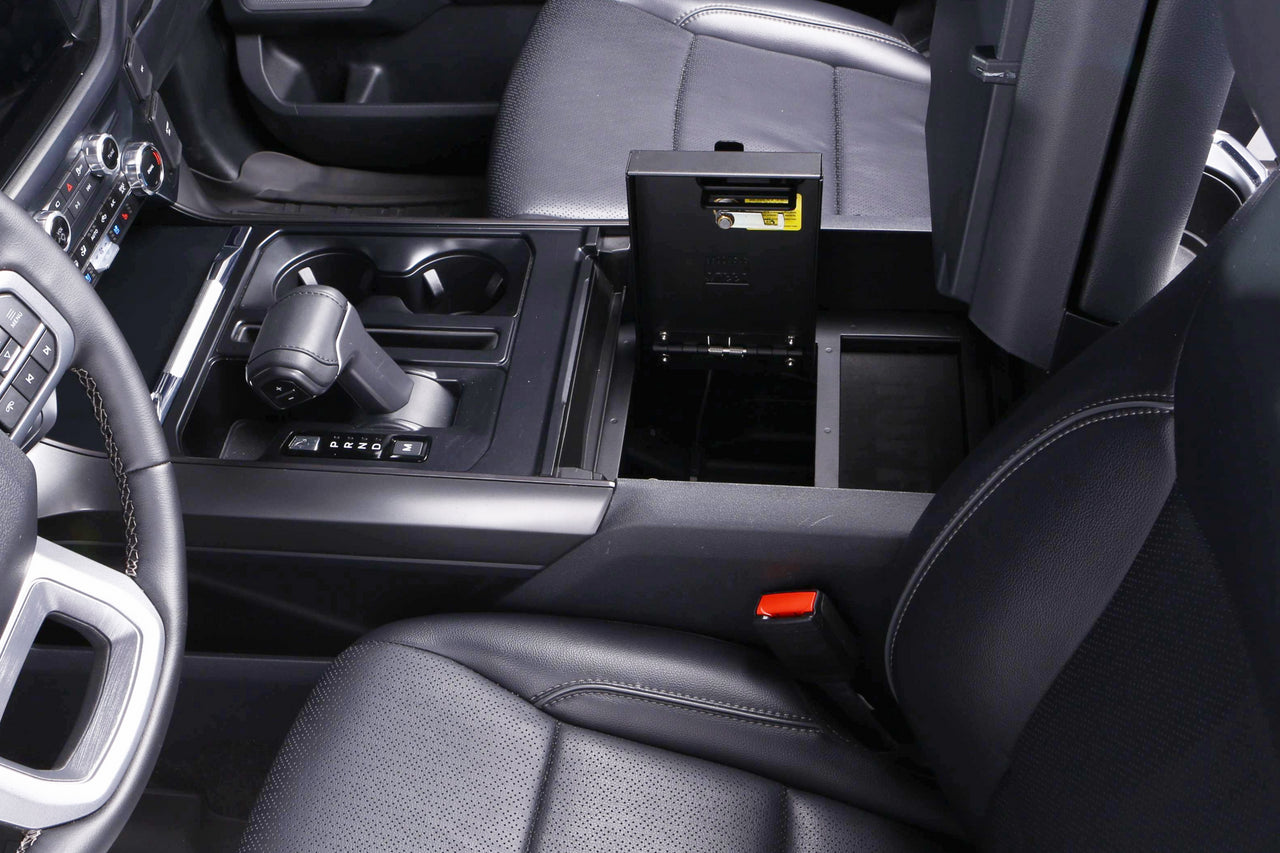 Center Console Safe for 2025 Ford F150 Front View