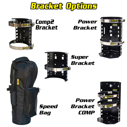 15 lb. Package B Power Tank | Candy Red | HP250i Regulator | Super Bracket