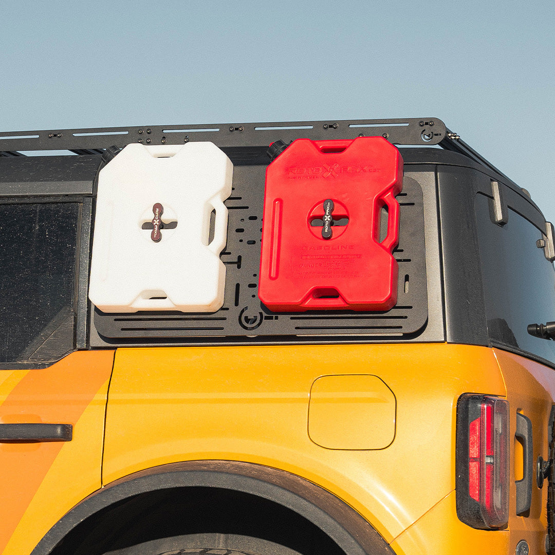 Ford Bronco Window Accessory Panel Display on Vehicle