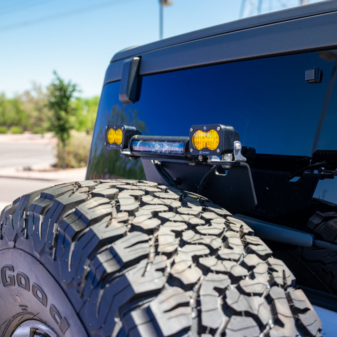 '21-24 Ford Bronco/Bronco Raptor SDHQ Built 3rd Brake Light Chase Light Mount installed