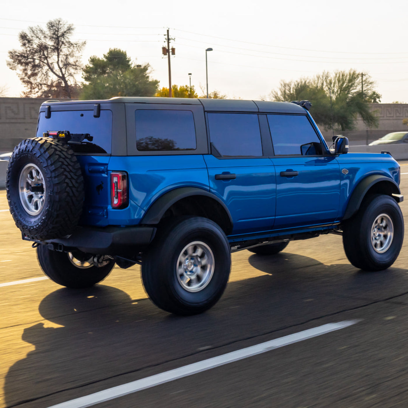 '21-24 Ford Bronco/Bronco Raptor SDHQ Built 3rd Brake Light Chase Light Mount installed