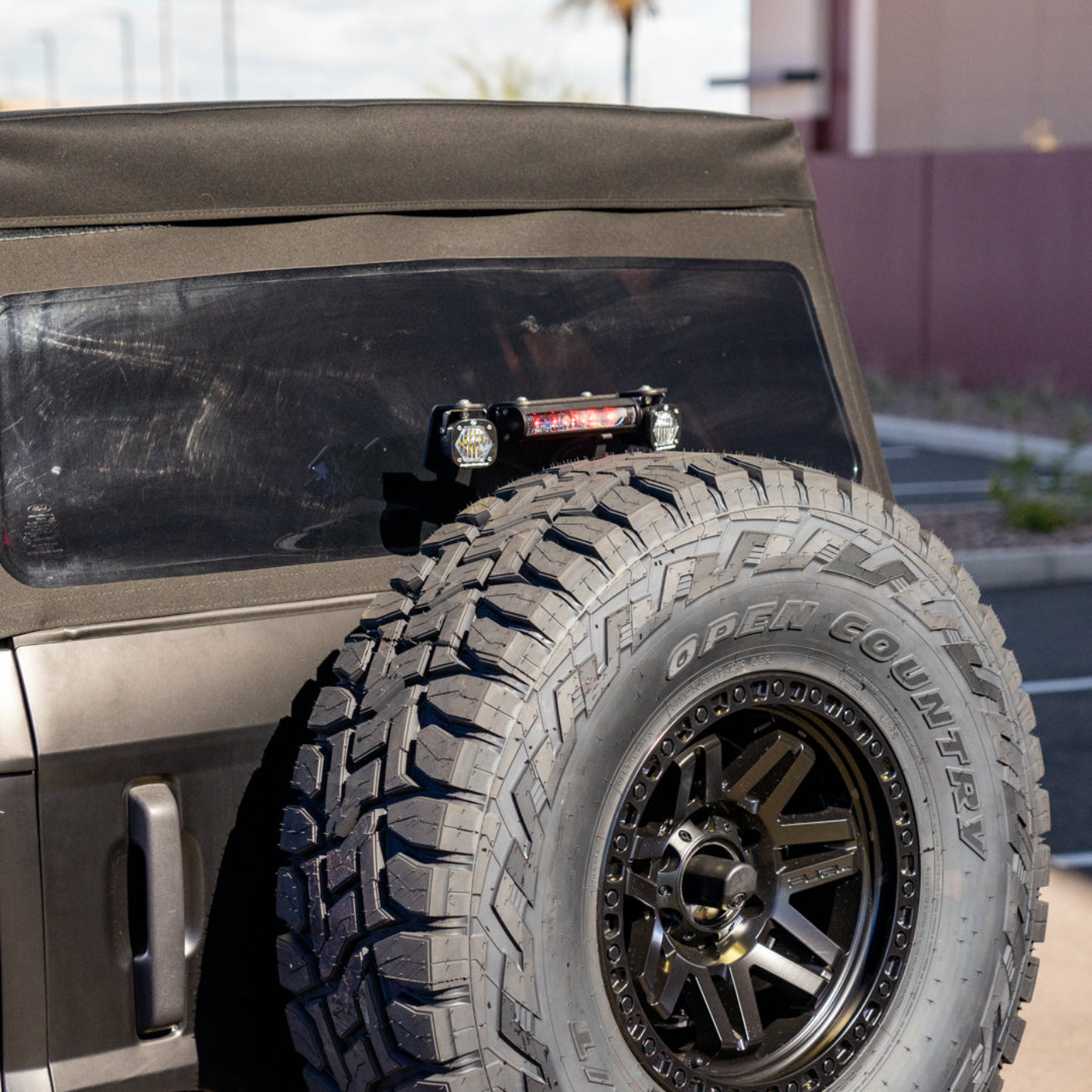 '21-24 Ford Bronco/Bronco Raptor SDHQ Built 3rd Brake Light Chase Light Mount installed