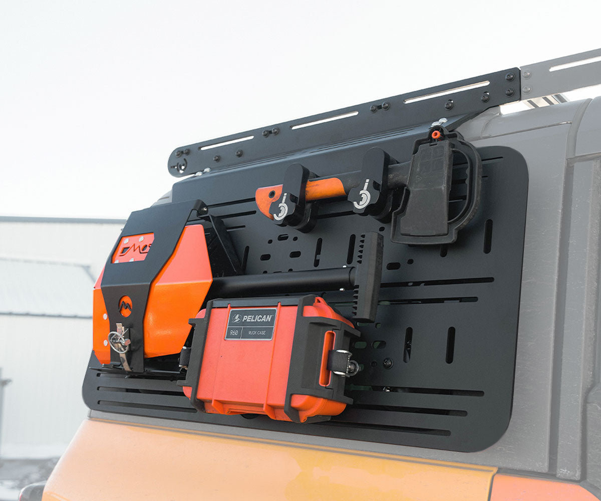 Ford Bronco Window Accessory Panel Display on Vehicle