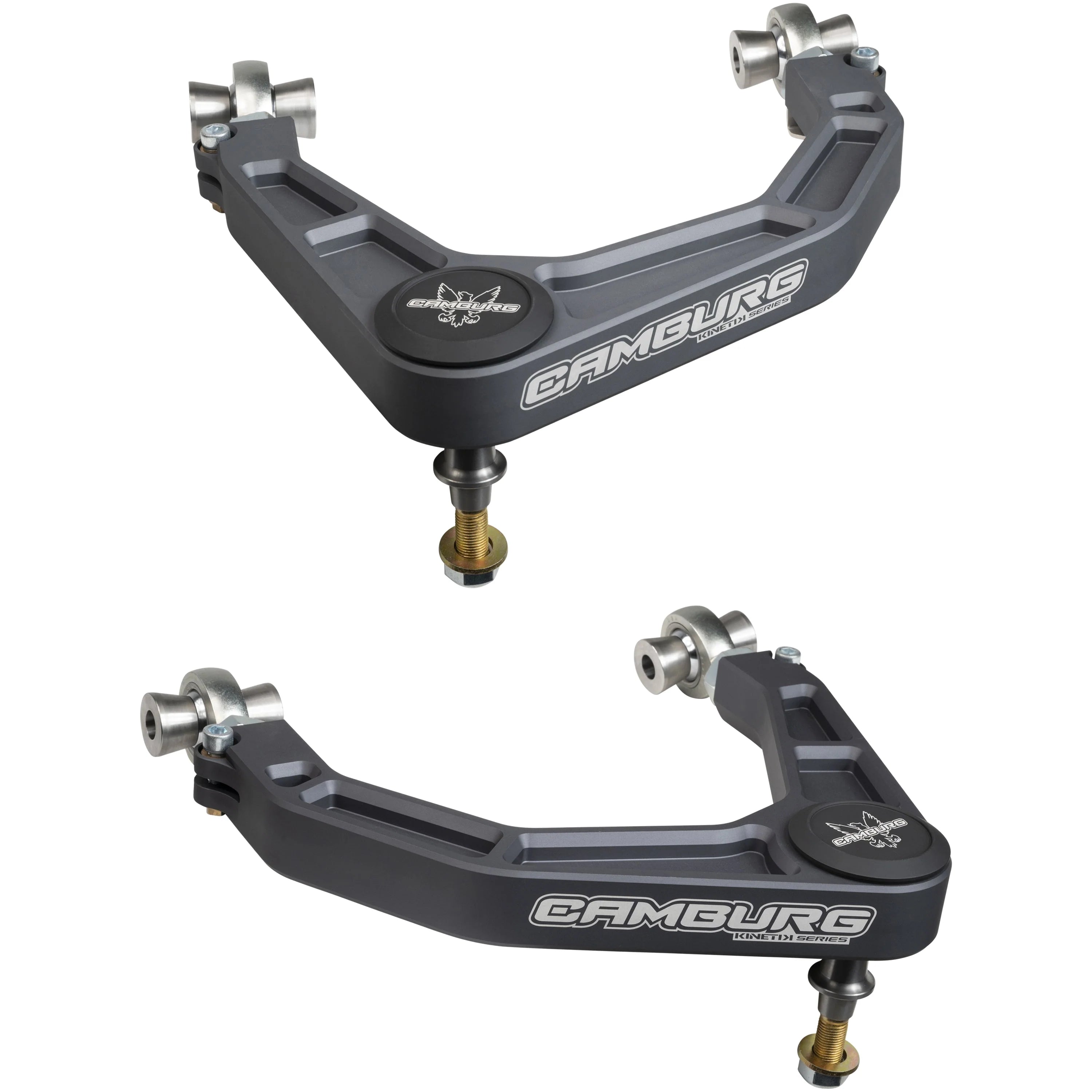 '17-24 Ford Raptor Camburg Kinetik Billet Upper Control Arms Display of Included Parts