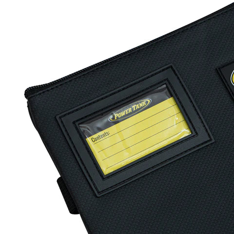 Black Carbon Zippered Bag V4 - EZ Find interior & cardholder