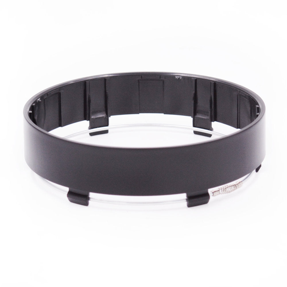 1" Extension Push Through Black Cap 5.150" HUB (8X6.5, 8X170) Front View