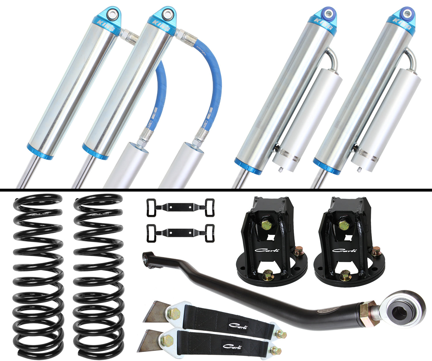 03-09 RAM 2500/3500 4X4 DIESEL 3.0" LIFT DOMINATOR SYSTEM Display of Included Parts
