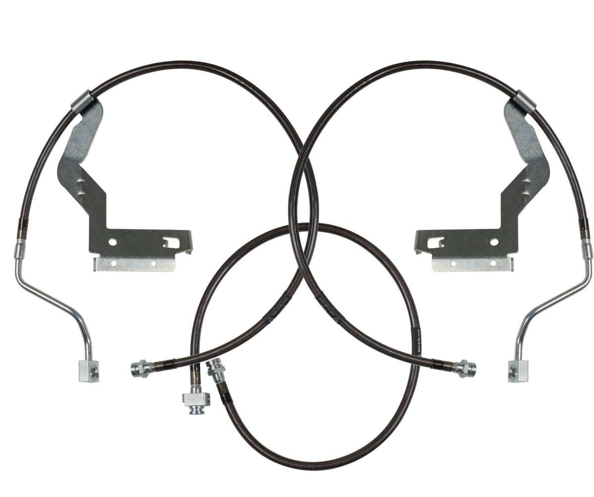 2005-2007 Ford F250/350 4x4 Stainless Steel Extended Brake Lines