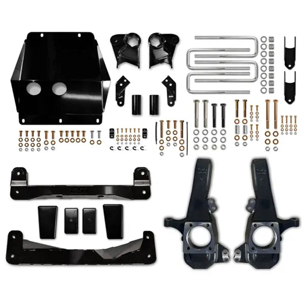 CST 20-25 GM 3500 4″ Stage 1 Suspension System Front View