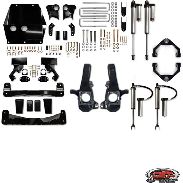 CST 20-25 GM 3500 4″ Stage 10 Suspension System Front View