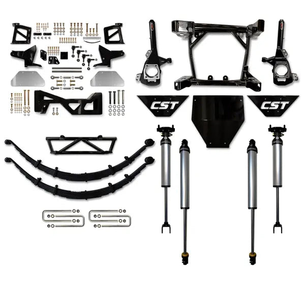 CST 20-25 GM 2500 / 3500 8″ Stage 2 Suspension System Front View