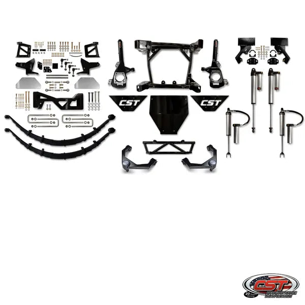 CST 20-25 GM 2500 / 3500 8″ Stage 5 Suspension System Front View
