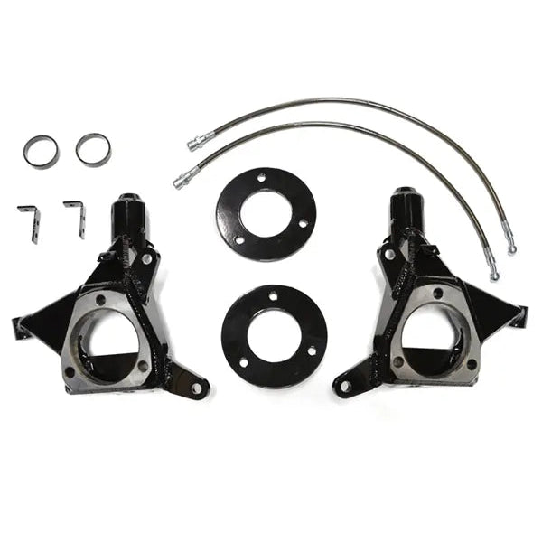 CST 14-18 GM 1500 2wd 3.5-5.5″ Lift Spindle Kit (Stamp. Steel/Cast Alum.) Front View