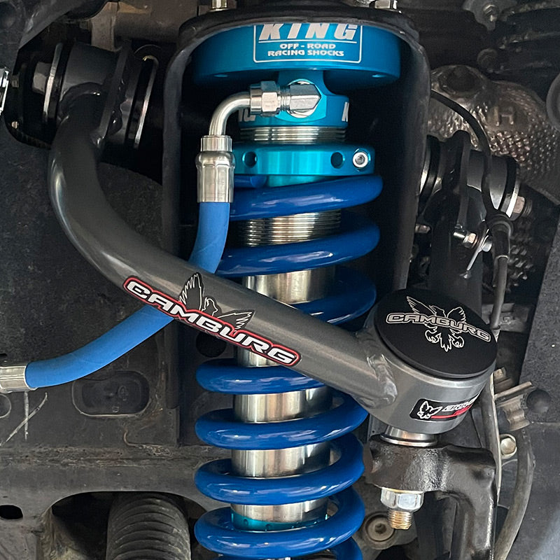 2022+ Toyota Tundra Camburg Tubular Upper Control Arms Close-up Display on Vehicle