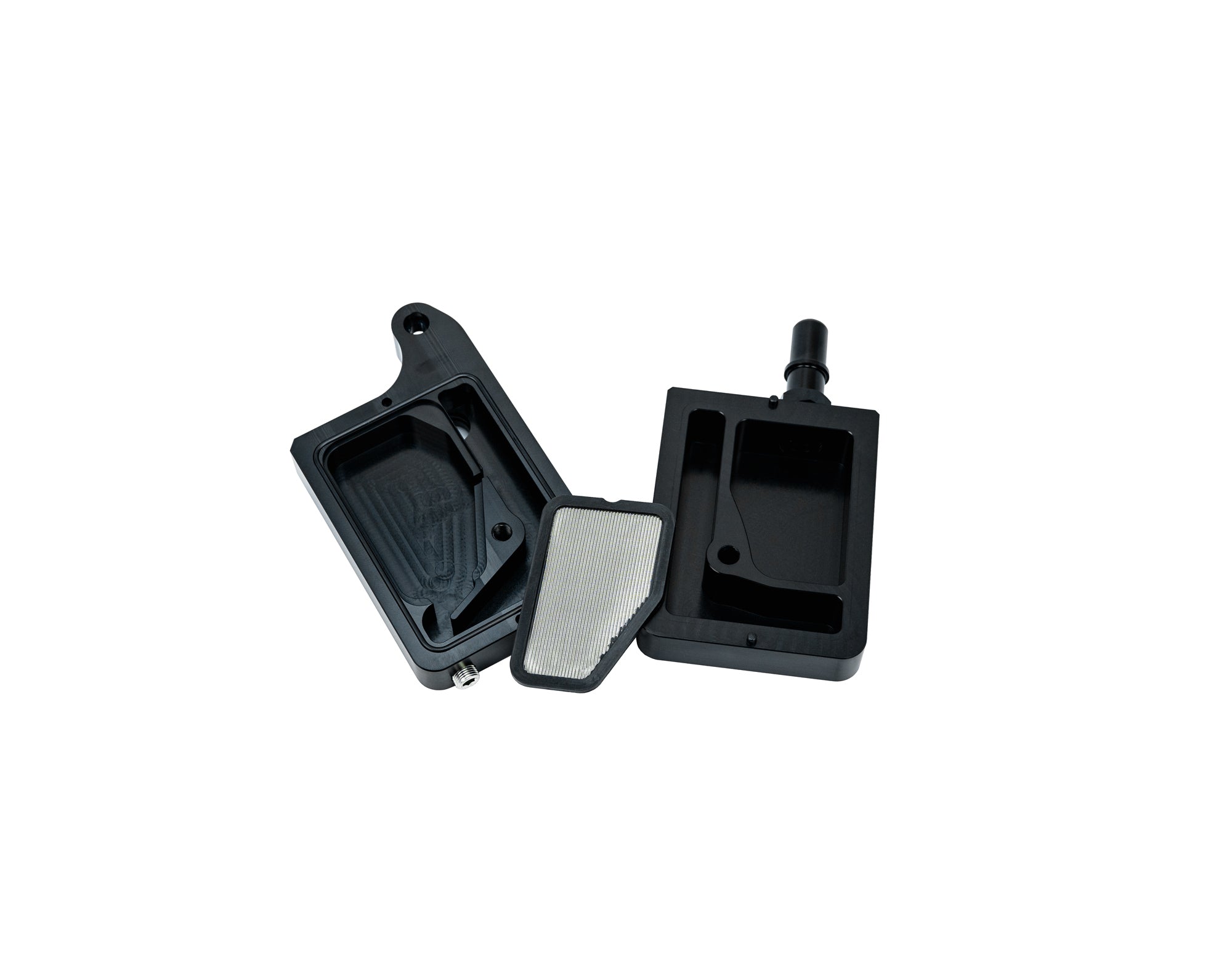 SPE Motorsport 2023+ Raptor R Billet Oil Separator Catch Can Front View