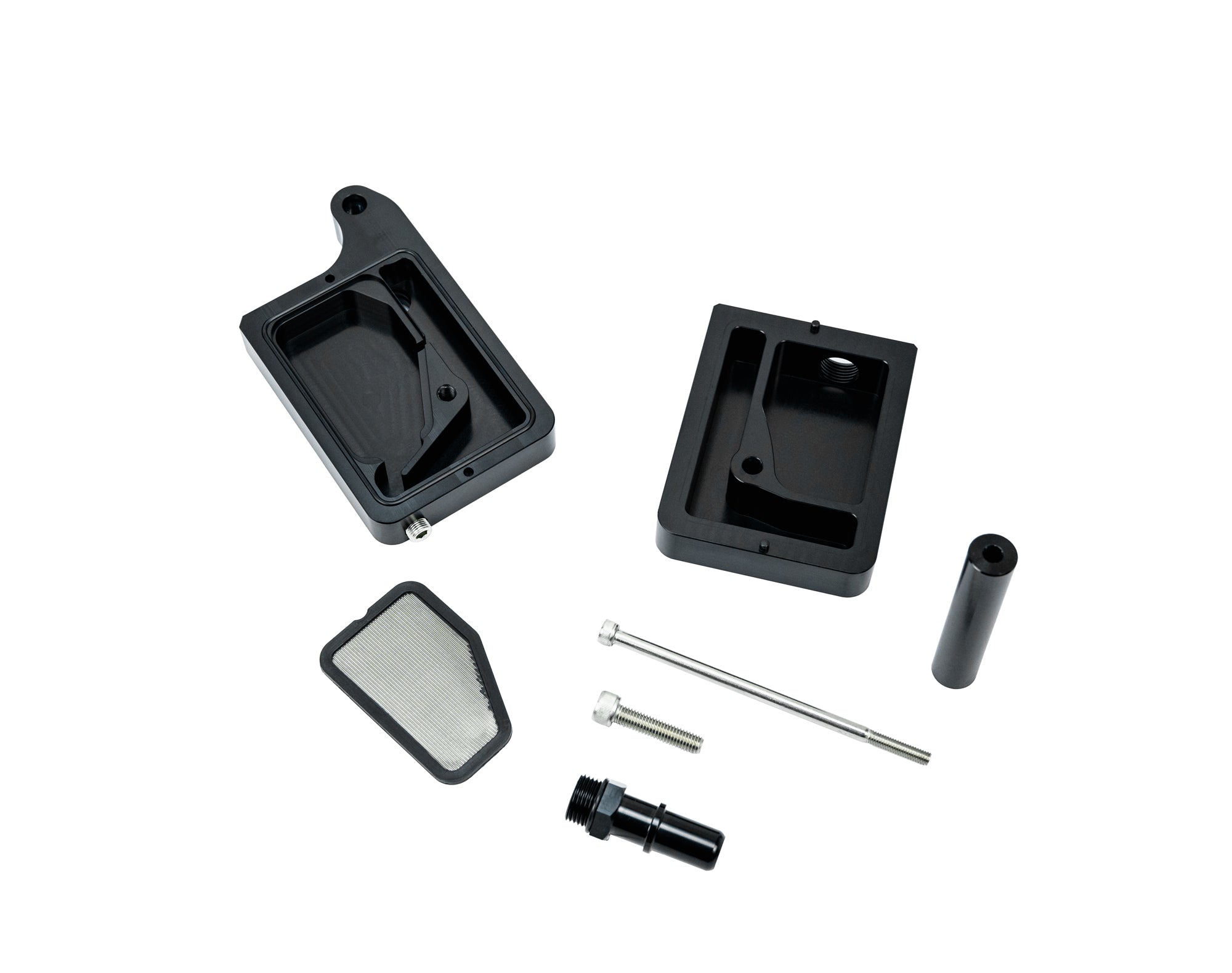 SPE Motorsport 2023+ Raptor R Billet Oil Separator Catch Can Front View
