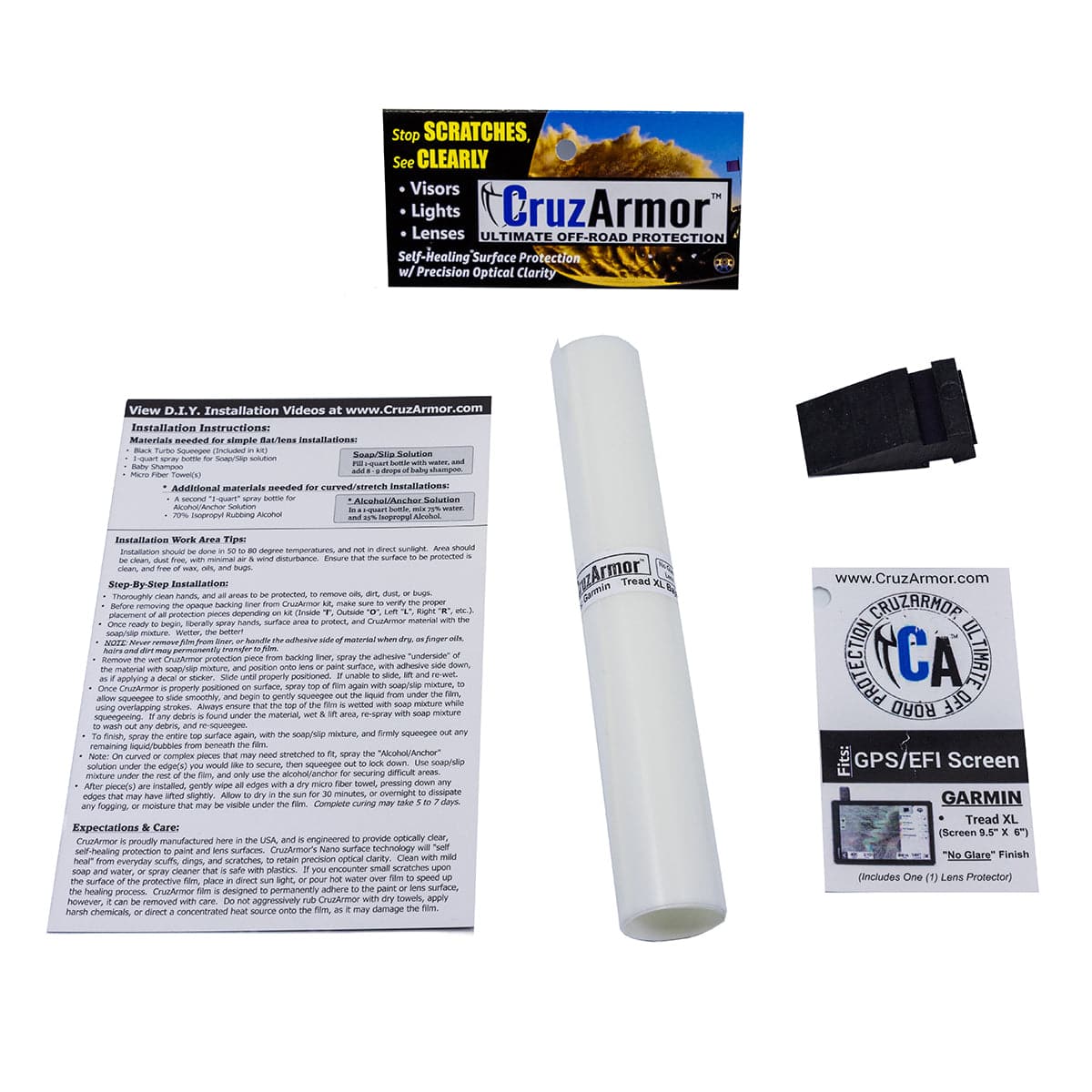 PCI Cruz Armor GPS Screen Protection Front View