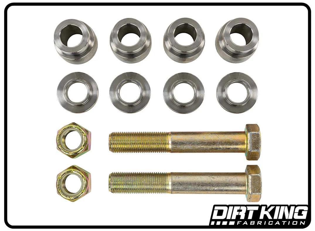 04-20 F150 LCA Shock Spacer Kit for Shocks with 1" Bearing ID Front View