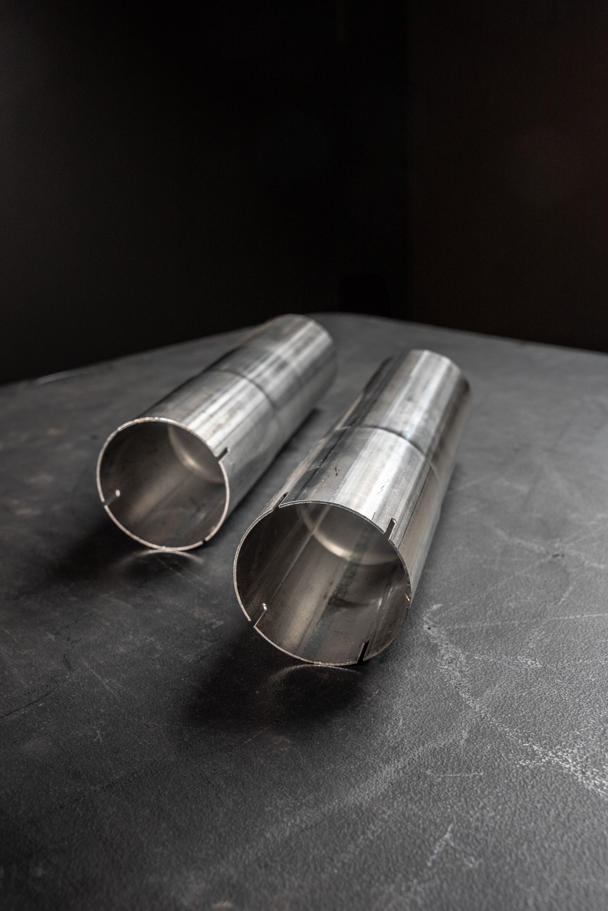 Long Tubing Transitions 3" OD to 3" ID Front View