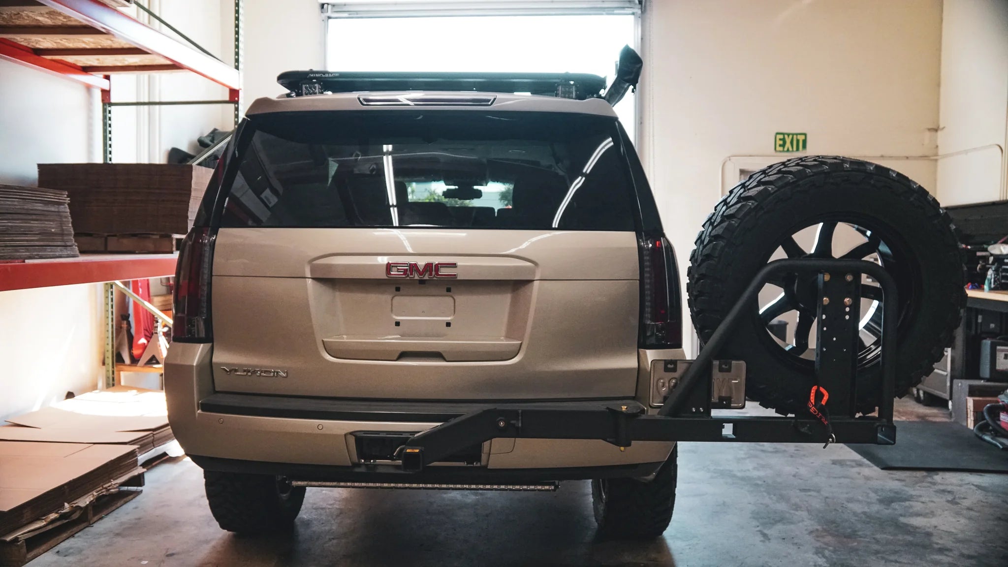 UltraSwing Multi-Fit Spare Tire Hitch Mount | RiGd Supply Front View
