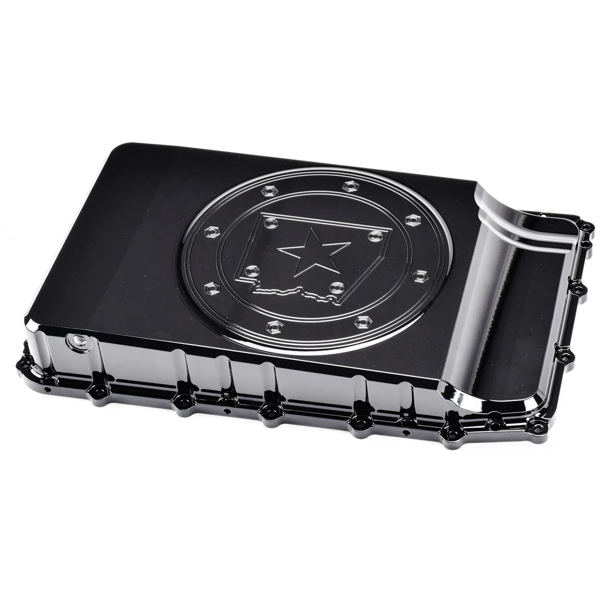 BulletProof Billet Aluminum Transmission Pan 10R80/10R60 Front View