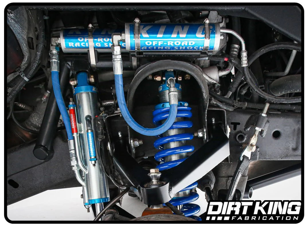 Dirt King Long Travel Spec Triple Bypasses Front View
