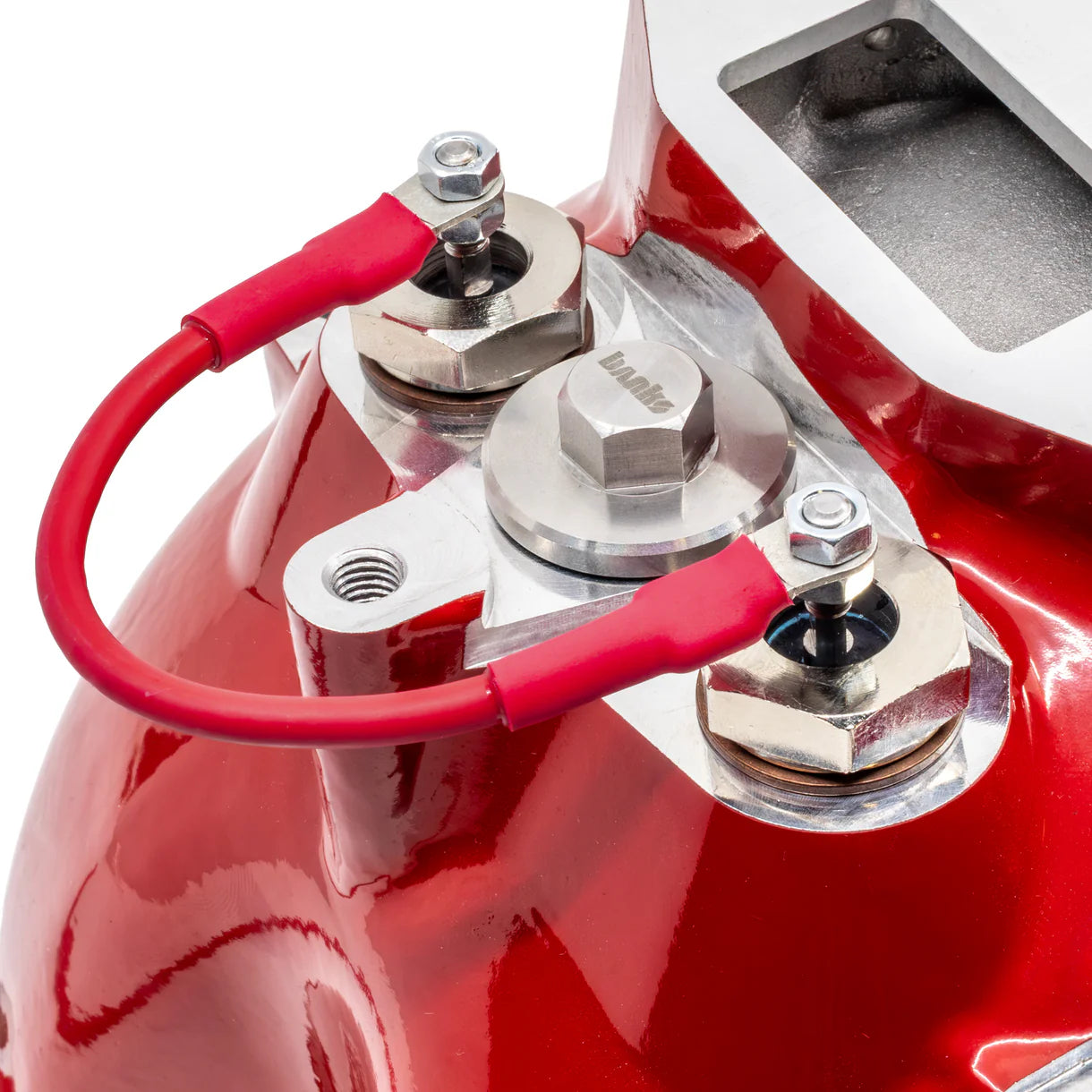 Banks Dual Heater Upgrade Kit Includes 750-watt high-performance coil heater, copper washer, and cable. Front View