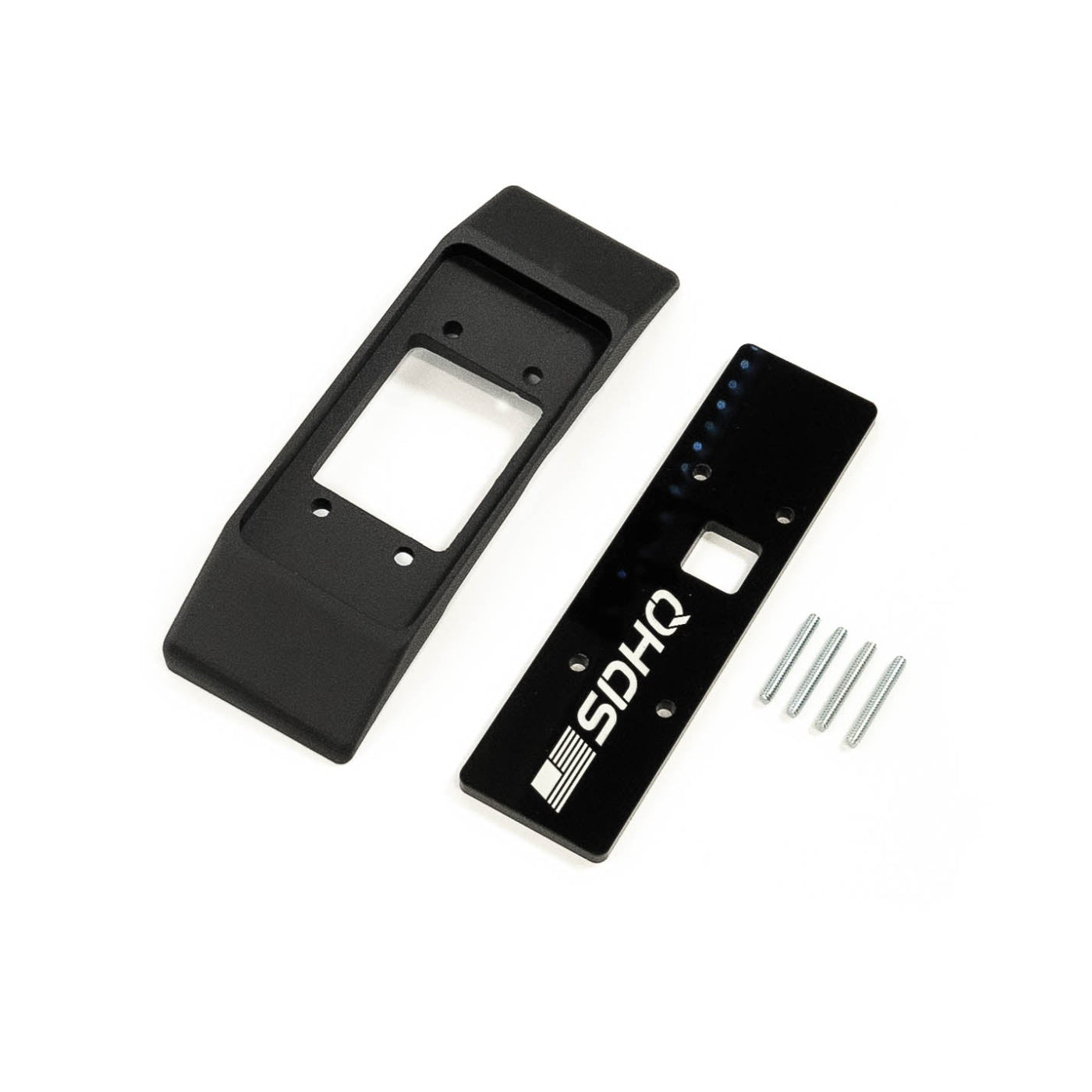 '15-20 Ford F150 SDHQ Built Switch-Pros SP-9100 Keypad Mount display of included parts and hardware