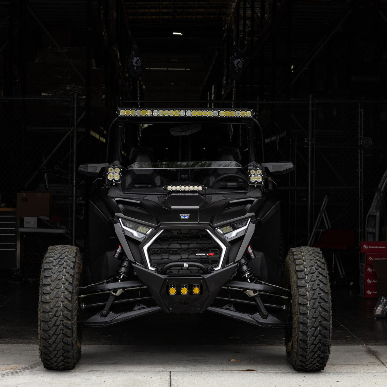 S8 10" Light Bar Hood Mount Kit - Polaris 2025 RZR Pro-R; Pro-S; Pro-XP