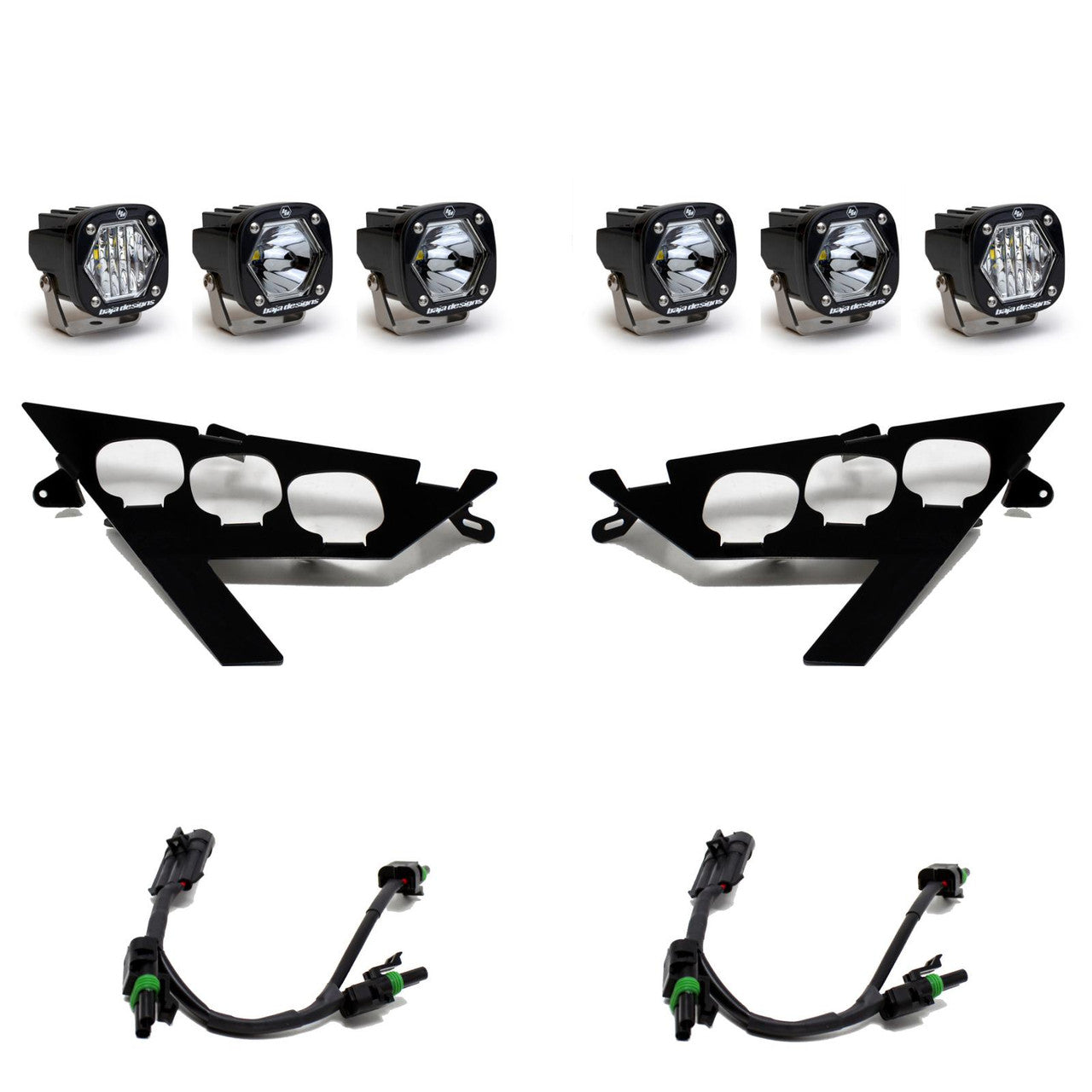 Baja Designs 2022-2024 Polaris RZR Pro R S1 Triple LED Headlight Kit