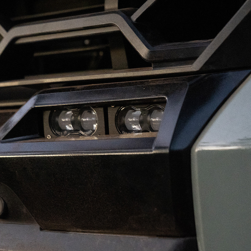 2022+ Toyota Tundra S2 SAE OEM Fog Light Replacement Kit Clear close-up Display on Vehicle