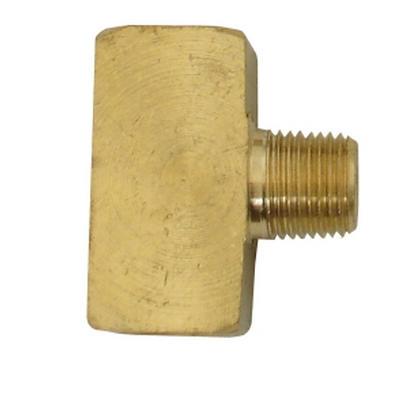 1/8" FPT x 1/8" MPT x 1/8" FPT Brass Branch Tee