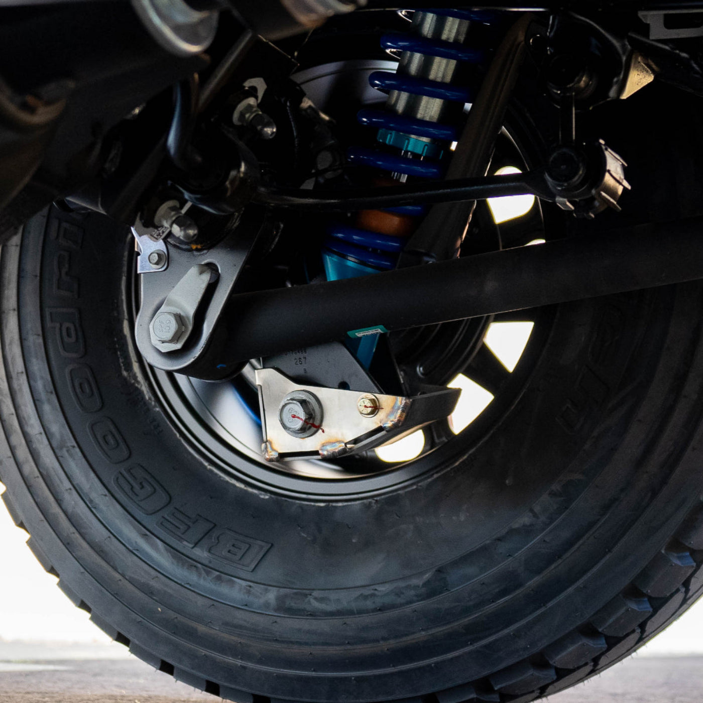 '21-25 Ford Bronco SDHQ Built Rear Shock Guards installed