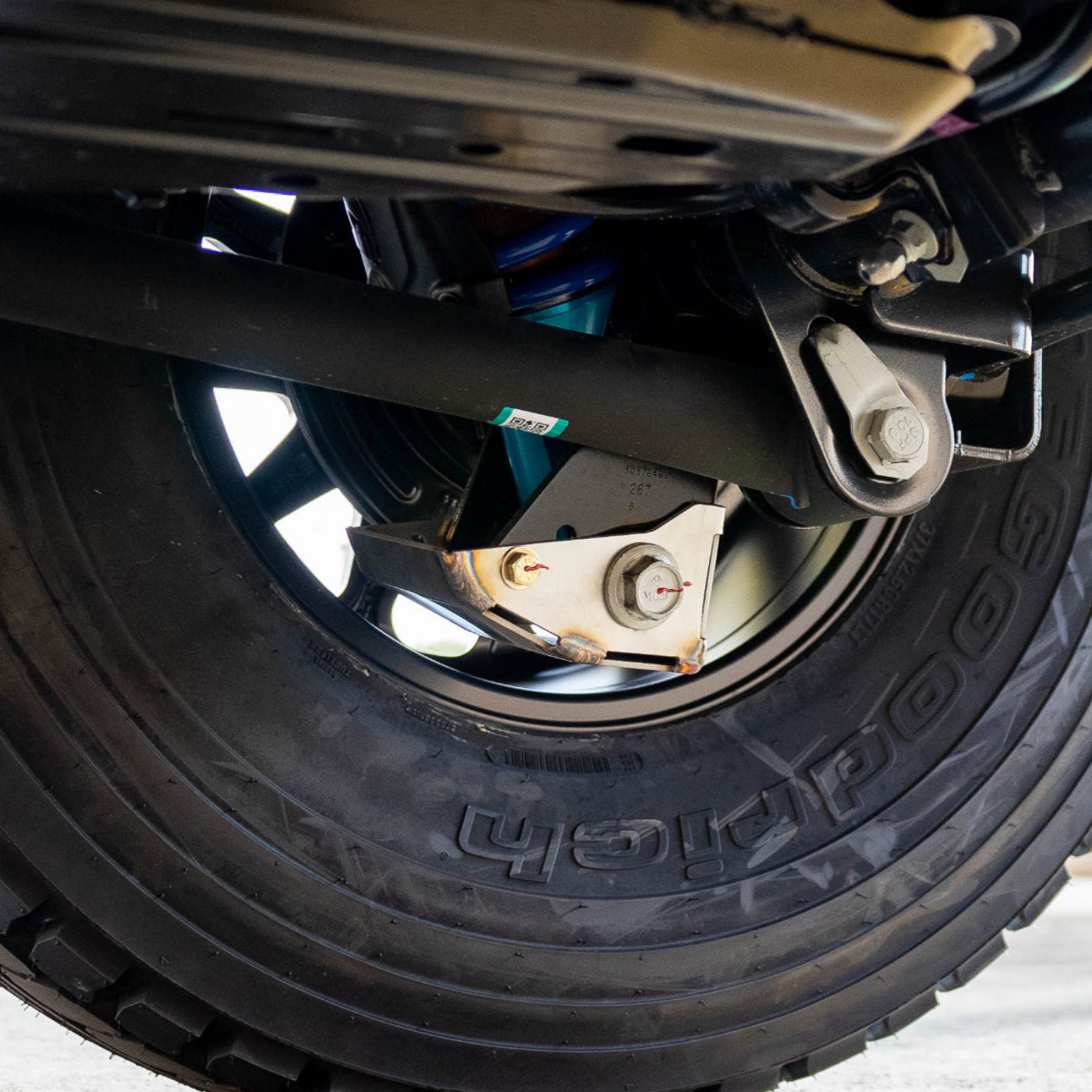 '21-25 Ford Bronco SDHQ Built Rear Shock Guards installed