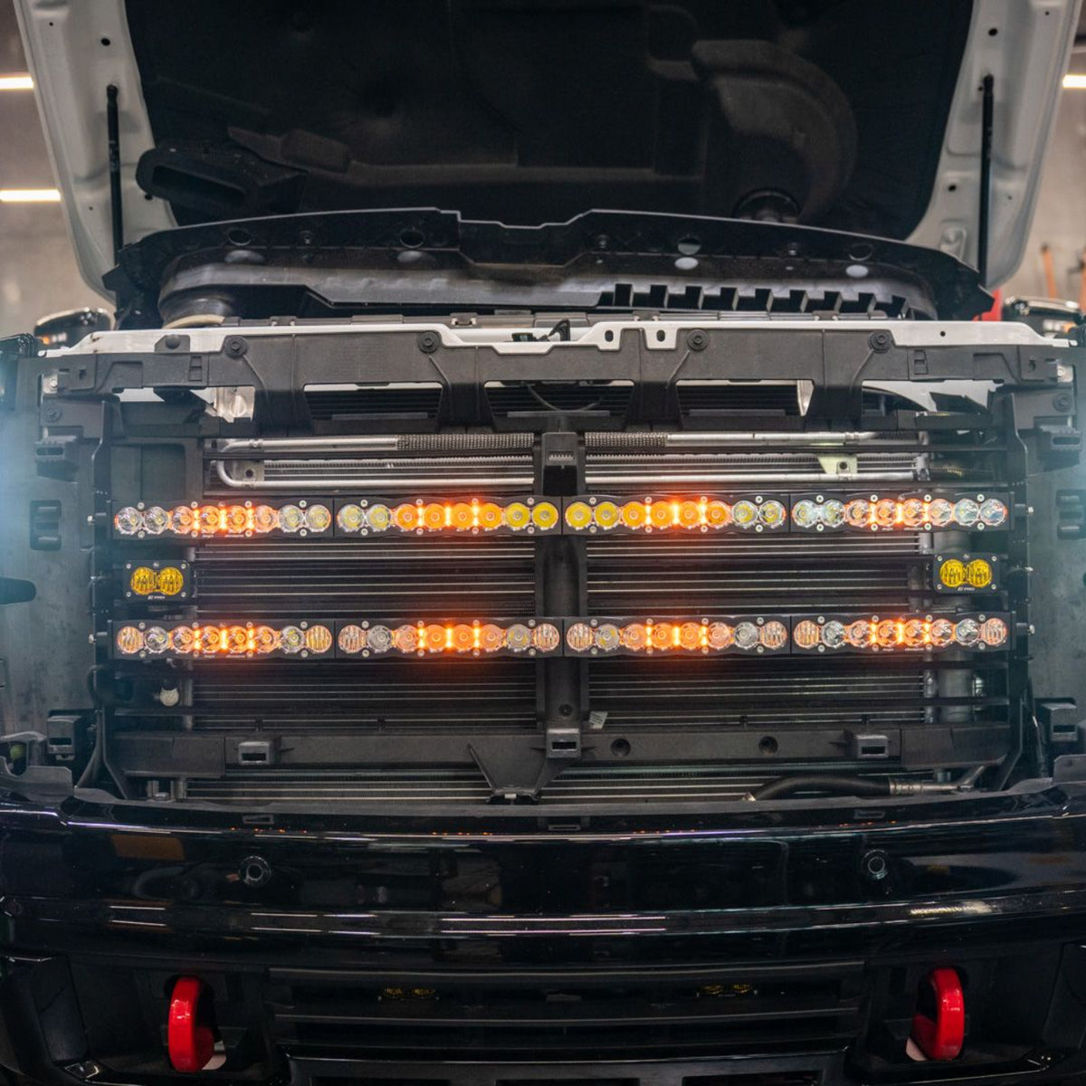 2024-2025 GMC 2500/3500 Behind The Grille 40" Light Bar Mount installed