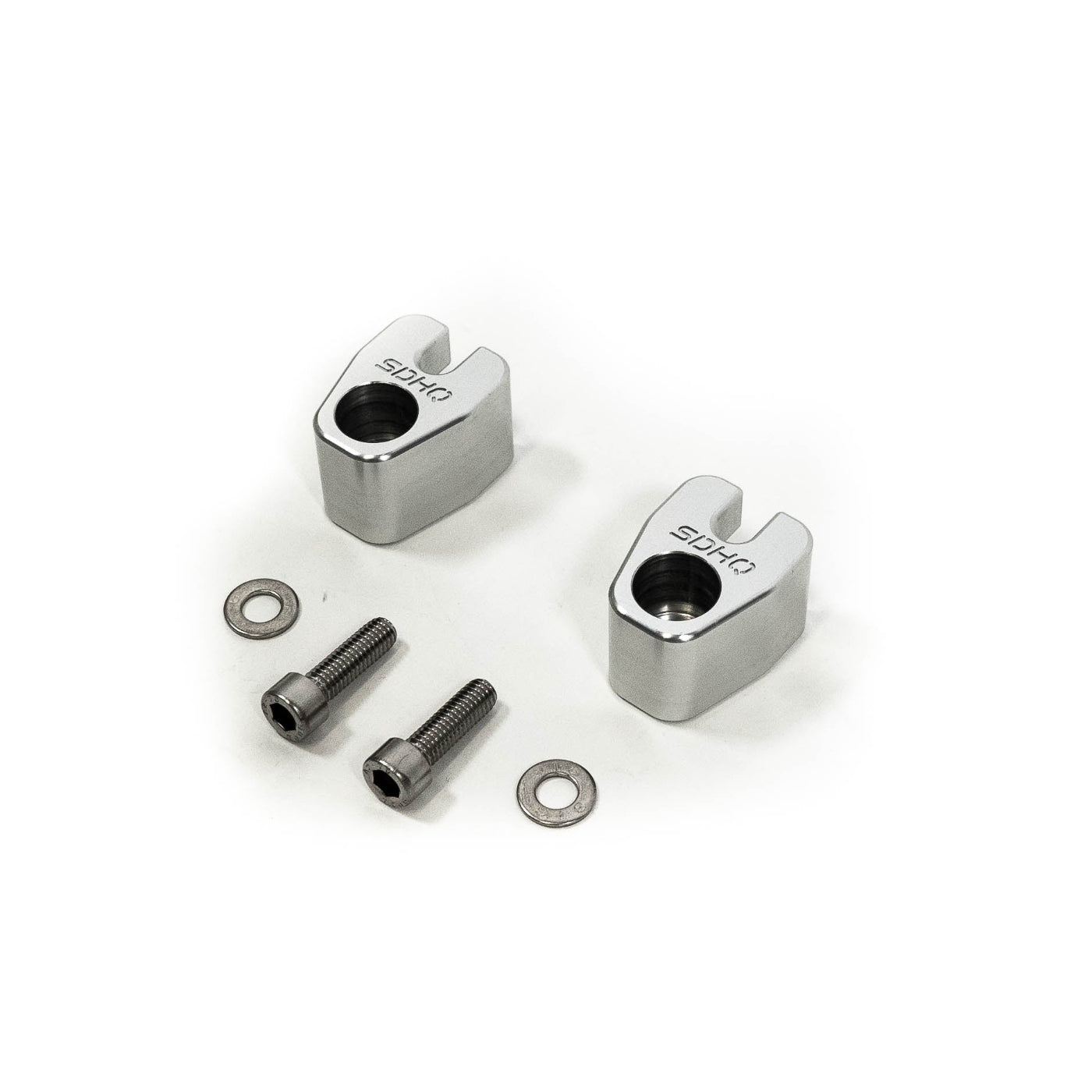 '19-23 GMC 1500 SDHQ Built Billet Front ABS Guards display of included parts and hardware