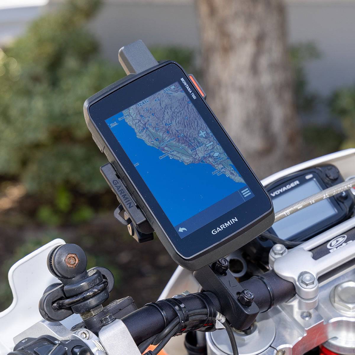 PCI Garmin Motorcycle Mount Kit Front View