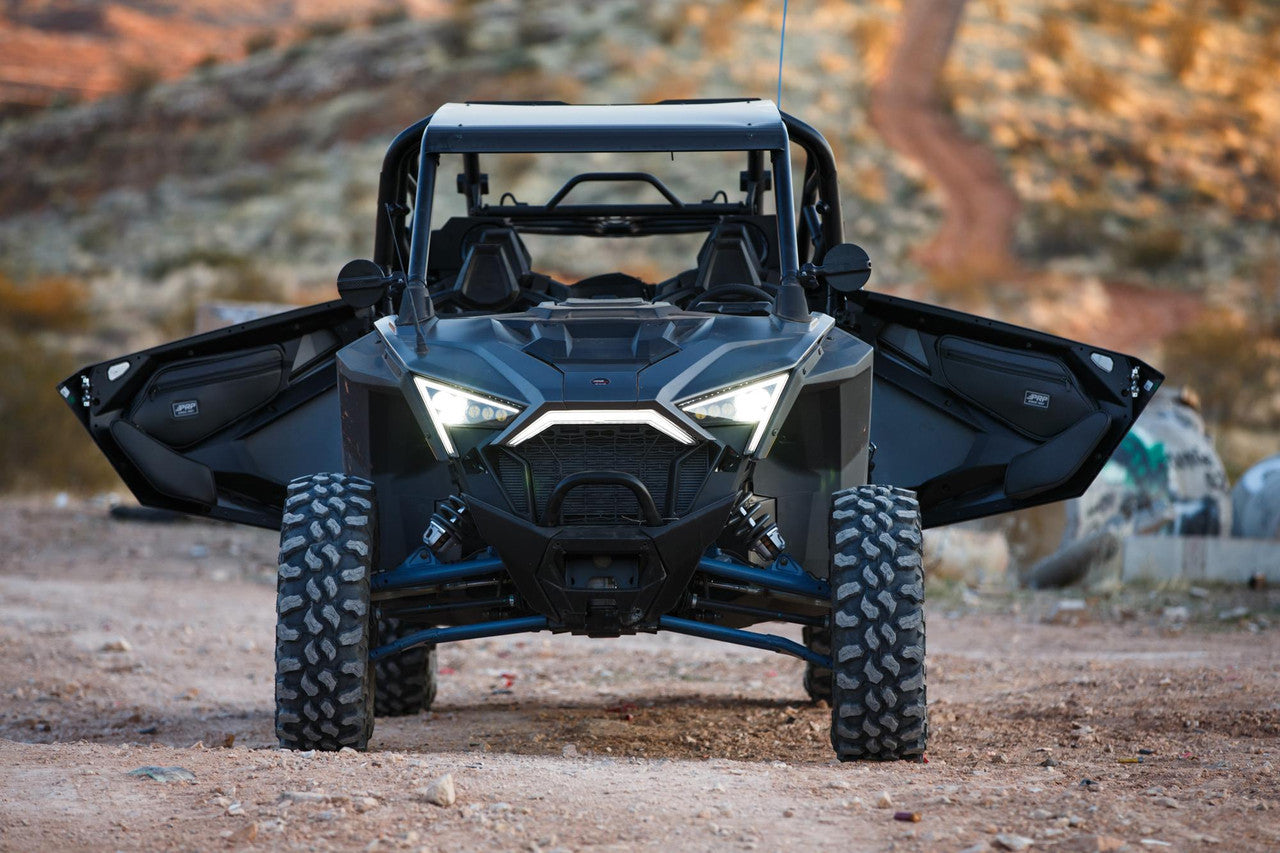 PRP Front Door Bags with Knee Pad for Polaris RZR PRO XP, PRO R, Turbo R (Pair)