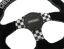 PRP X Shreddy Checkered Steering Wheel, D-Shaped
