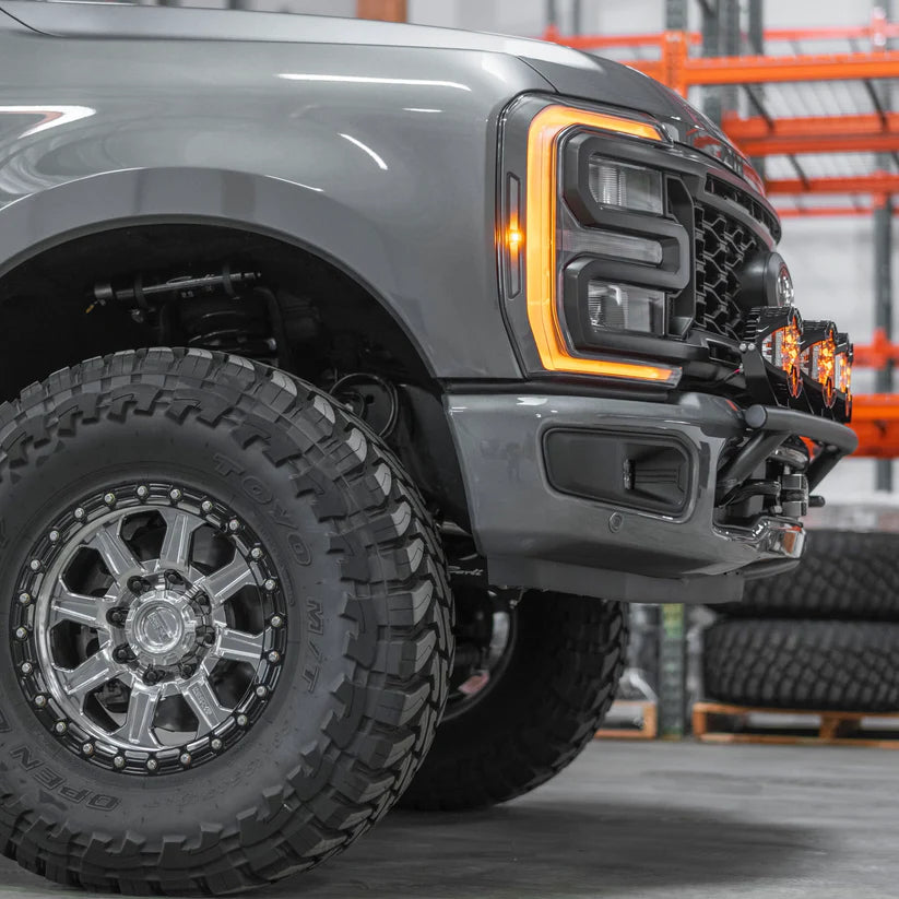 2017-2024 Ford Super Duty Light Mount "The Classic" Trophy Truck Style for 5 Round Lights Front View