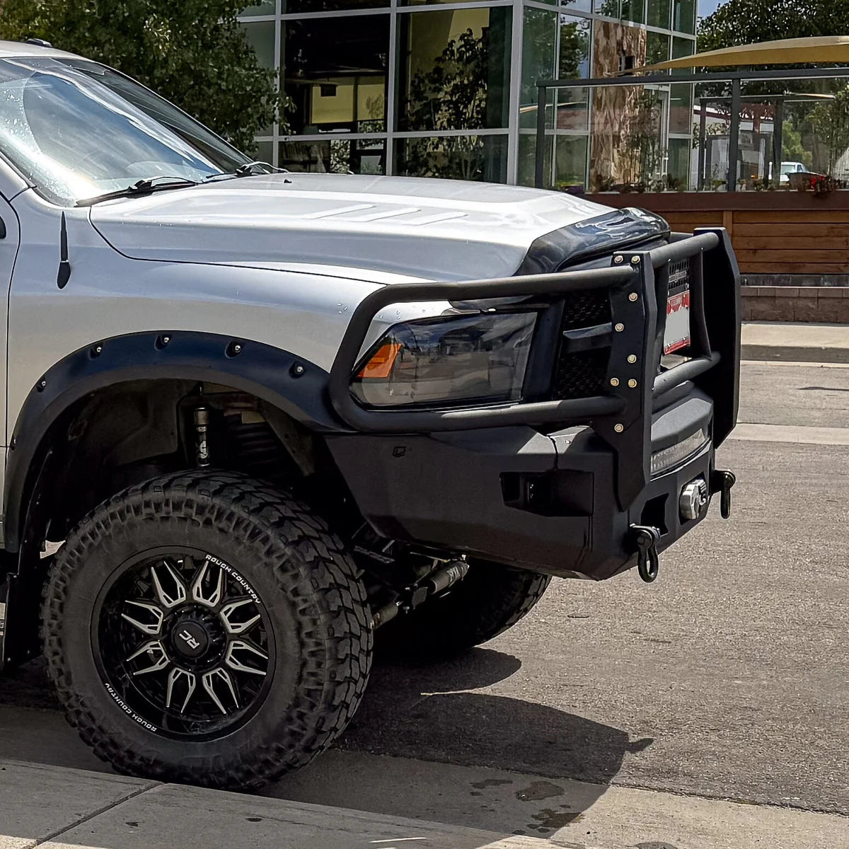 2010-2018 RAM 2500/3500 ATTITUDE FRONT WINCH BUMPER W/ GUARD Front View