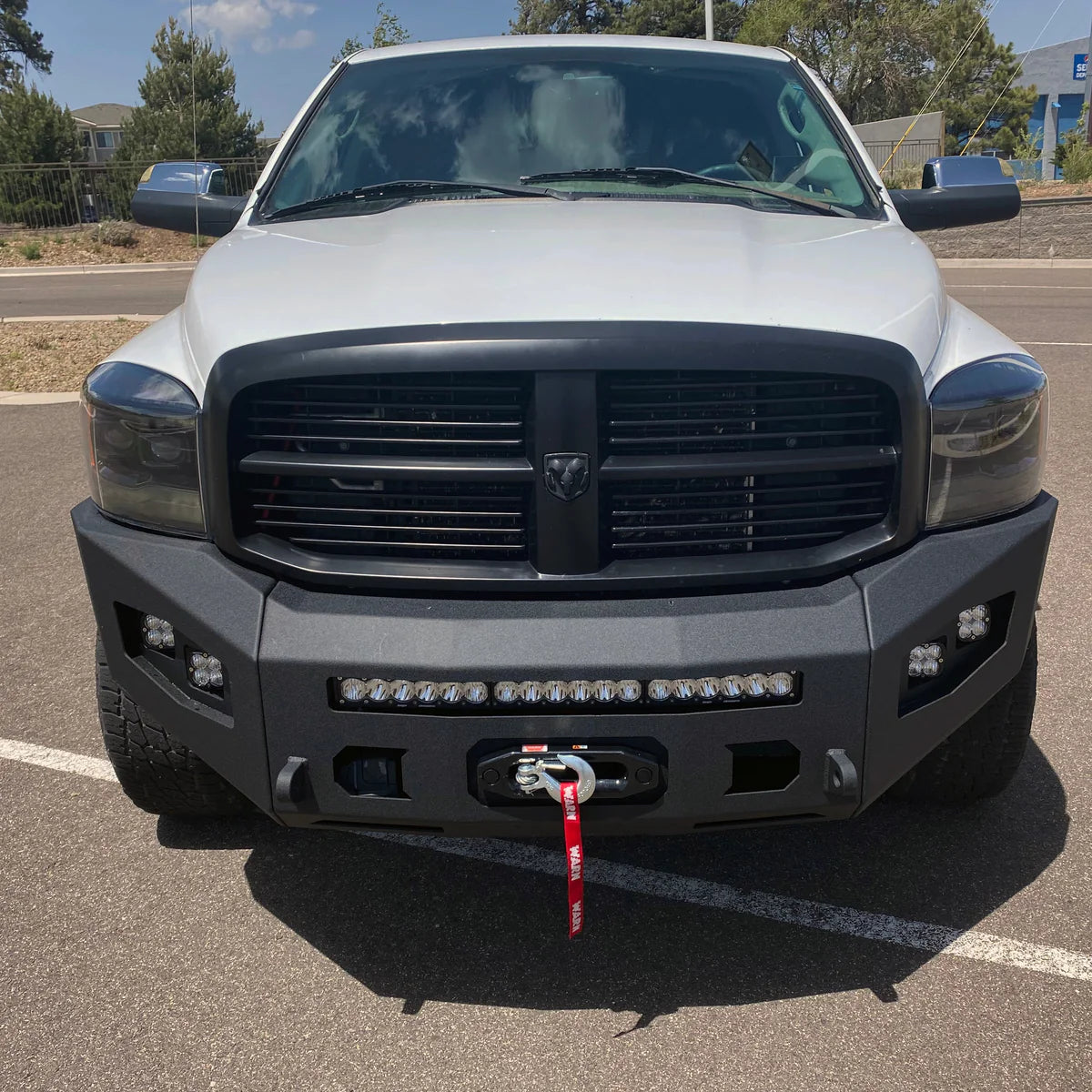 2006-2009 RAM 2500/3500 ATTITUDE SERIES FRONT WINCH BUMPER Front View