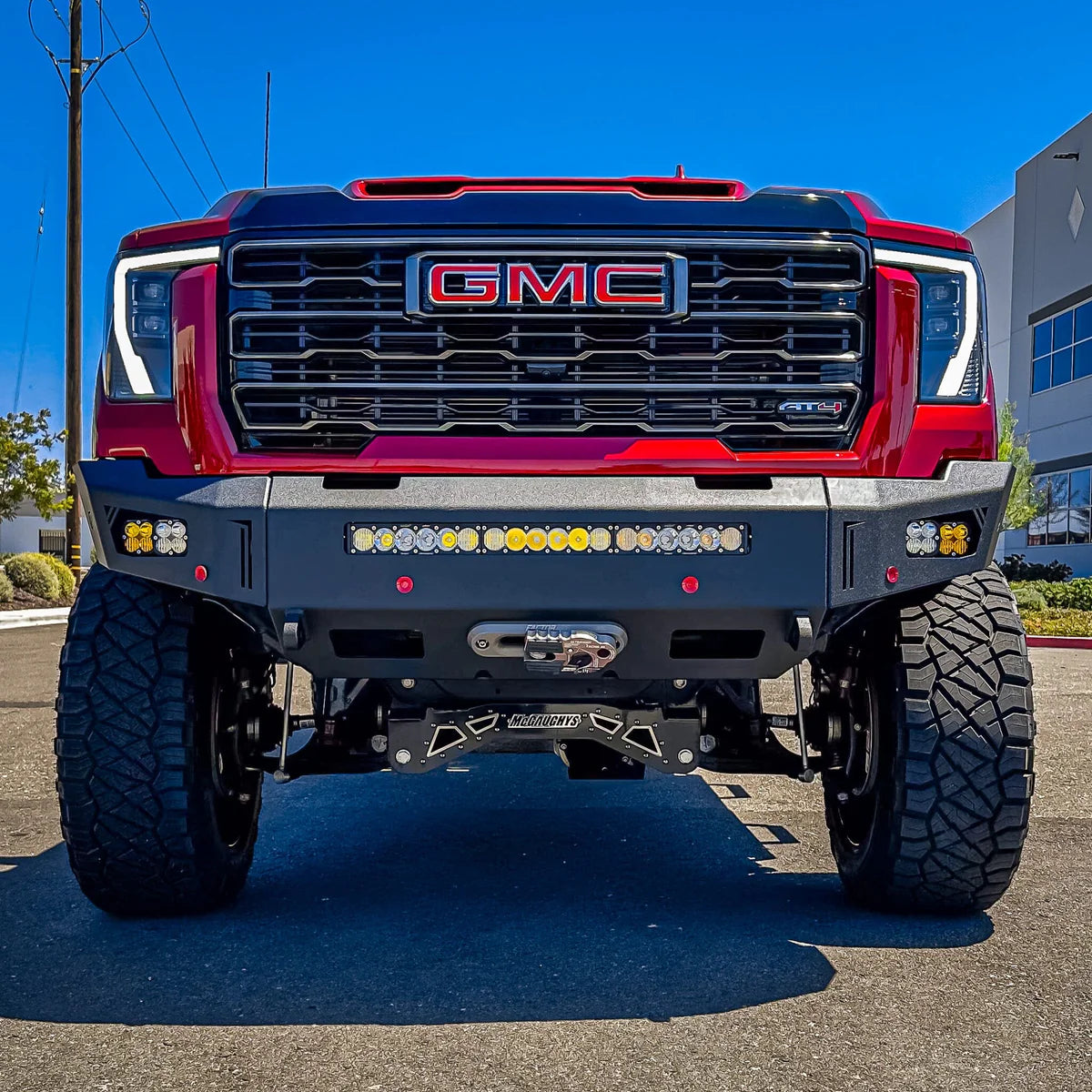 2024+ GMC SIERRA 2500/3500 OCTANE SERIES FRONT WINCH BUMPER Front View