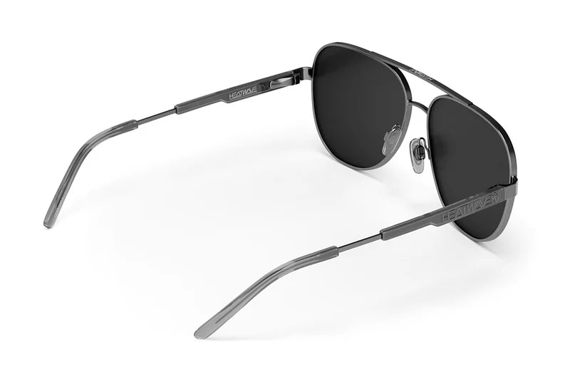 Incline Sunglasses: Gun Metal Front View