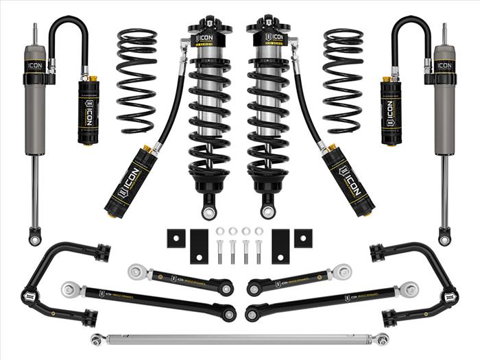 ICON 2023+ Toyota Sequoia, 3-4.25" Lift, Stage 1 3.0 Suspension System, Tubular, TRD Front View
